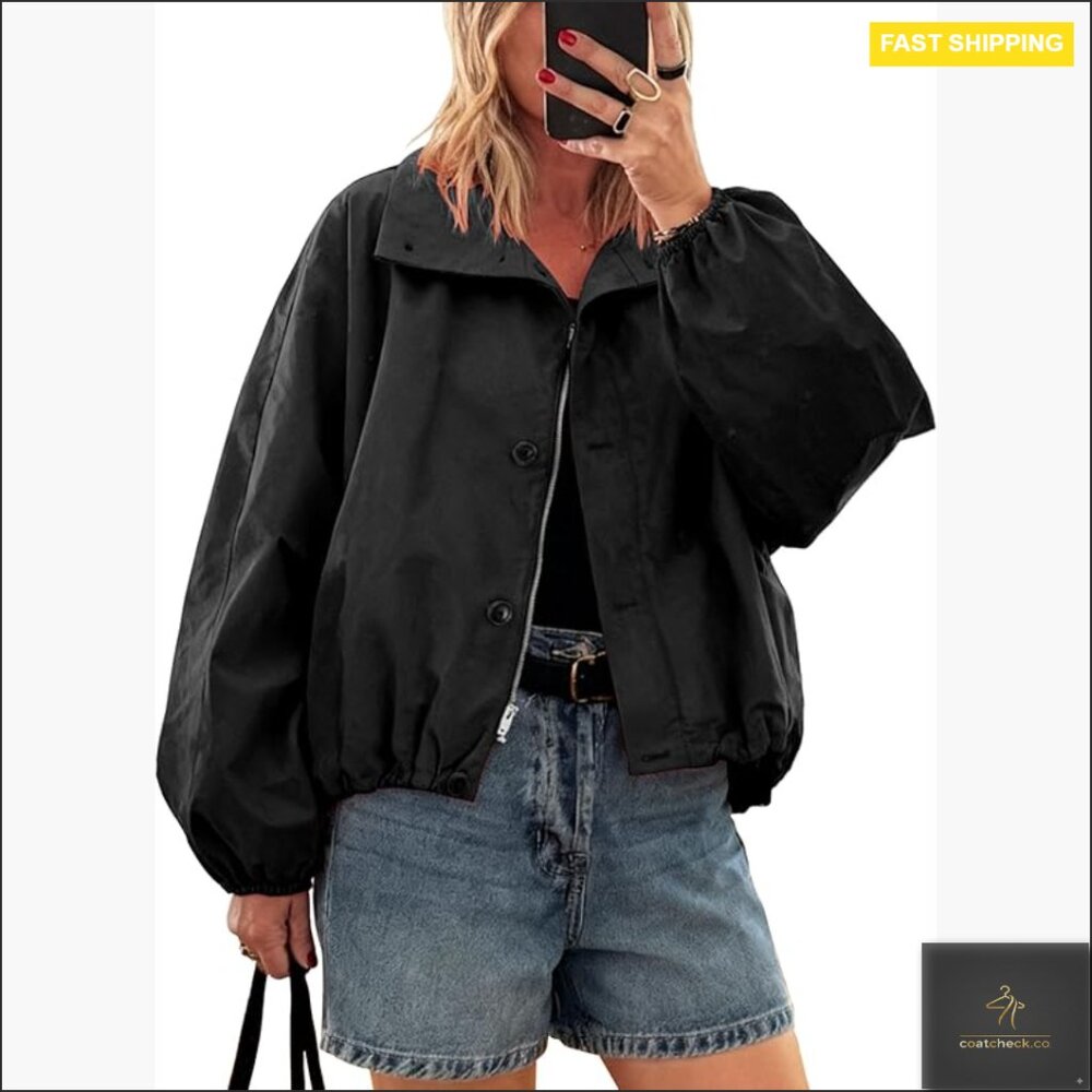 Oversized Bomber Puff Jacket Windproof Waterproof… - image 1